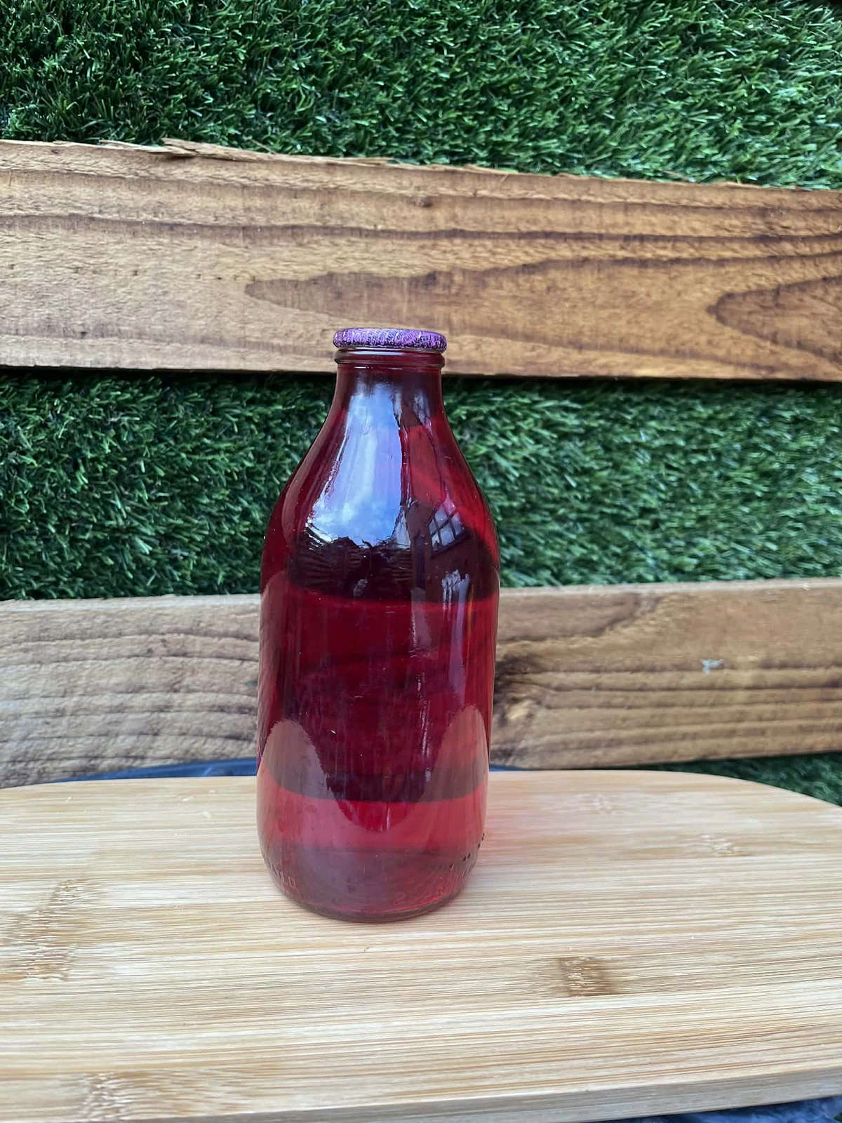 Cranberry Juice Glass Bottle