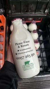 Reusable glass bottles